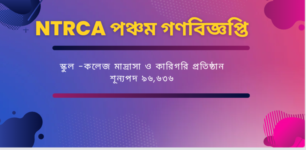 NTRCA Job Circular 2024