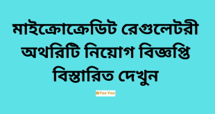 Microcredit Regulatory Authority MRA job Circular 2024