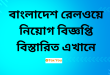 Bangladesh Railway job Circular 2024